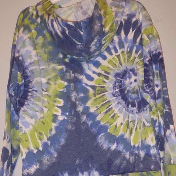 Girls Tye-dye Sequin Hoody NEW WITH TAGS - Picture 2 of 3
